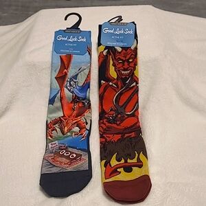 2 Pair Socks, creative designs, super soft